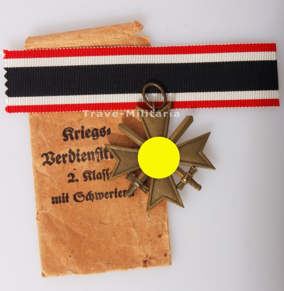 Kriegsverdienstkreuz 2. Klasse mit Schwertern 1939 mit Tüte