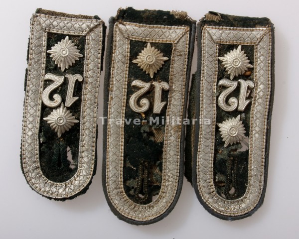 Wehrmacht Heer 3 Schulterklappen Oberfeldwebel der Kraftfahrtruppen