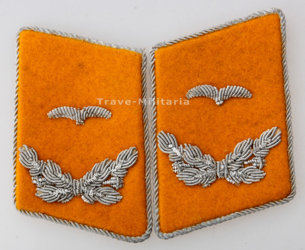 Luftwaffe Paar Kragenspiegel Leutnant fliegendes Personal