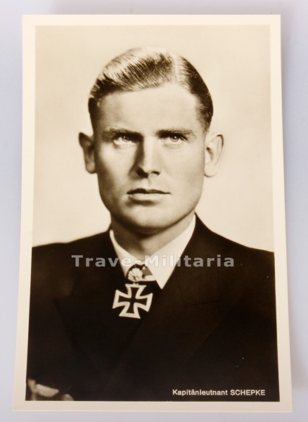 Hoffmann Postkarte Kapitän Leutnant Schepke