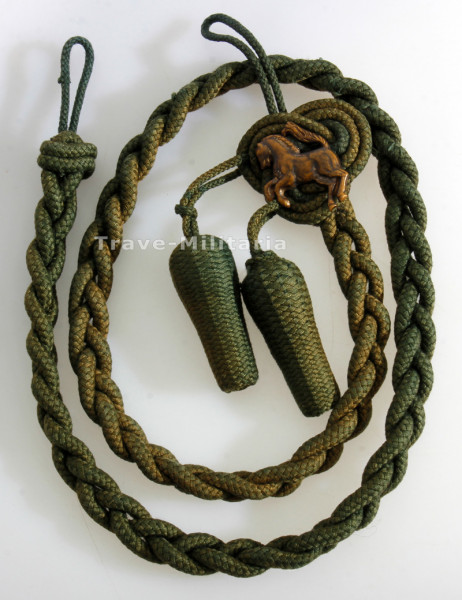 Grüne Fangschnur mit dem Westfälischen Pferd des Freikorps Watter (1919)