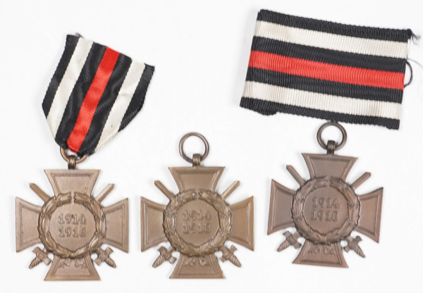 3x Ehrenkreuz für Frontkämpfer