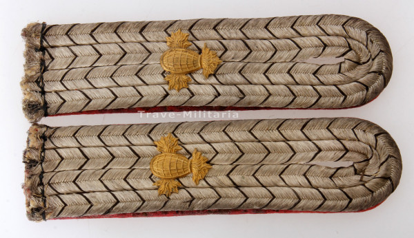 Preußen Paar Schulterstücke Leutnant 1. Garde- Feld- Artillerie- Regiment, Fahrende Abteilung