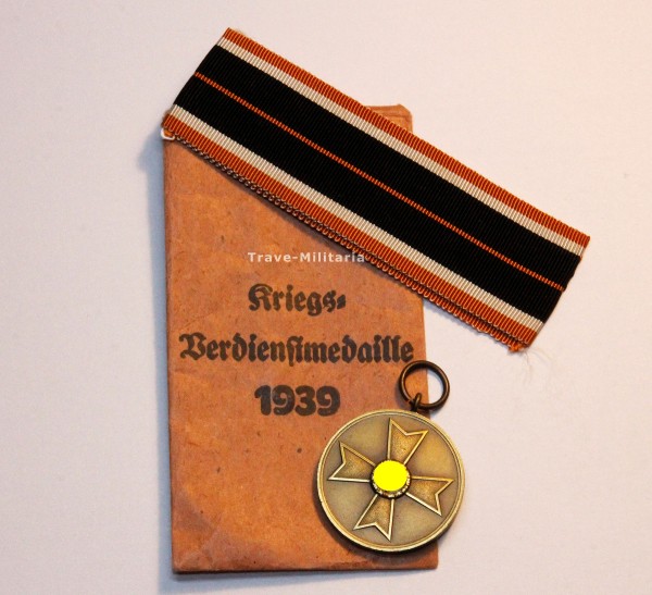 Kreigsverdienstmedaille 1939 mit Verleihungstüte
