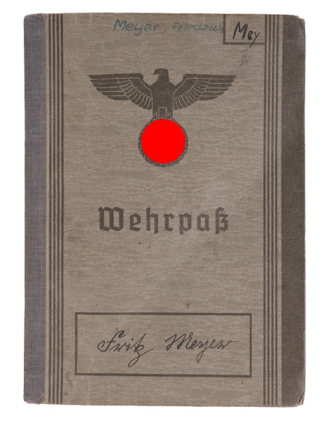 Wehrpass Meyer Gren. Rgt. 117 gefallen 43 bei Rostow