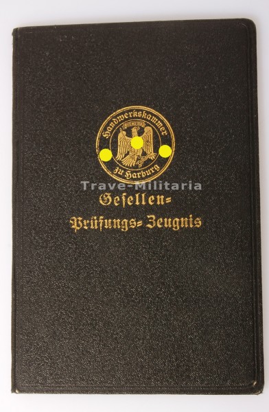 Gesellen- Prüfungs- Zeugnis Handwerkskammer zu Horburg