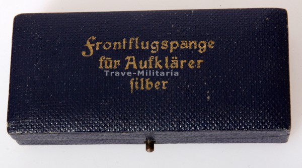 Etui Frontflugspange für Aufklärer Silber