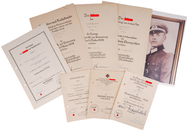Urkundengruppe Zoll u. Sich. Rgt. 601 Georg Wolf