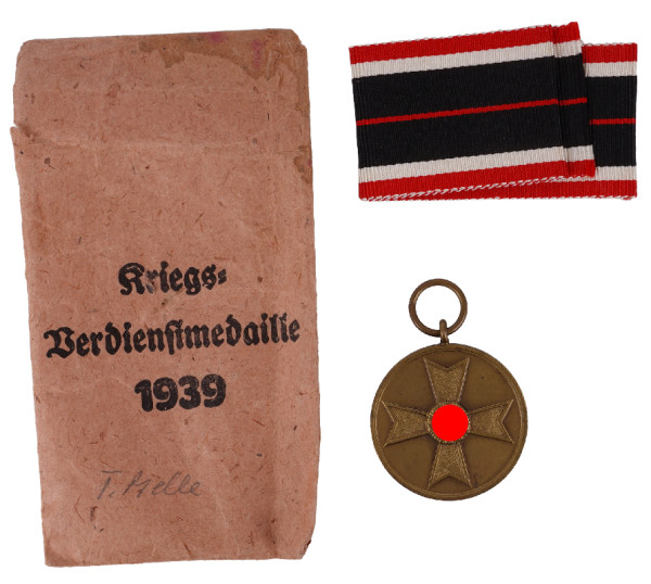 Kriegsverdienstmedaille 1939 in Tüte