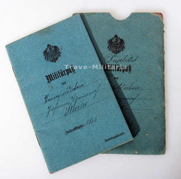 Militärpass Sturke Hannoversches Train- Bataillon Nr. 10