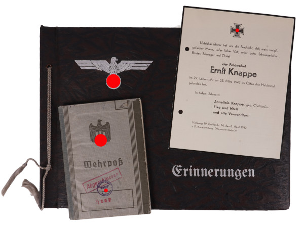 Nachlass Knappe Infanterie-Regiment 271 gefallen 1942