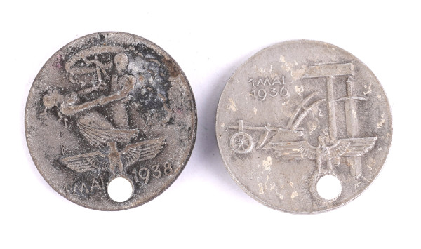 NSDAP 1. Mai 1936 u. 1938 Veranstaltungsabzeichen