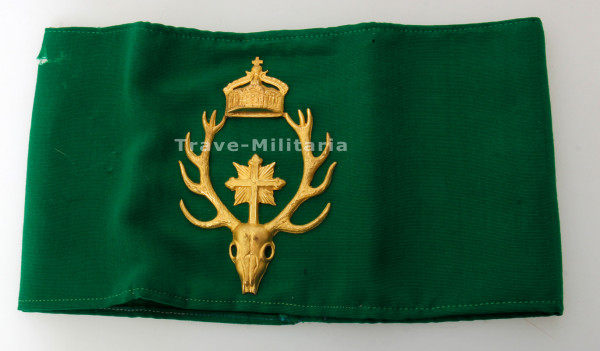 Preußen Kaiserabzeichen der Jägertruppe Armbinde