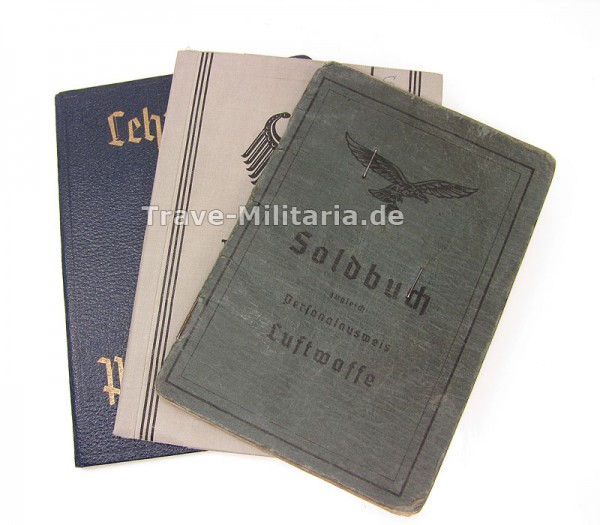 Papiernachlass Soldbuch LW, Wehrpaß BW