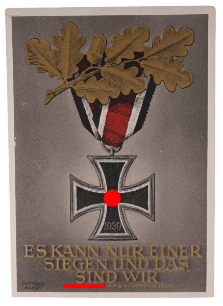 Postkarte "Es kann nur einer Siegen und das sind Wir"