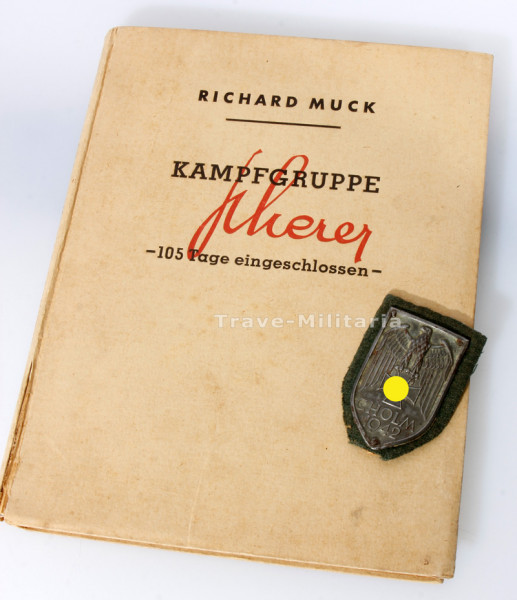 Ärmelschild Cholm mit Buch Kampfgruppe Scherer