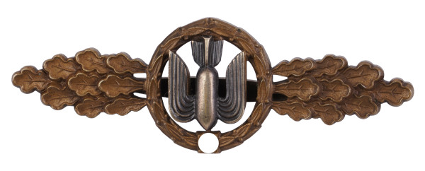 Frontflugspange für Kampfflieger in Bronze