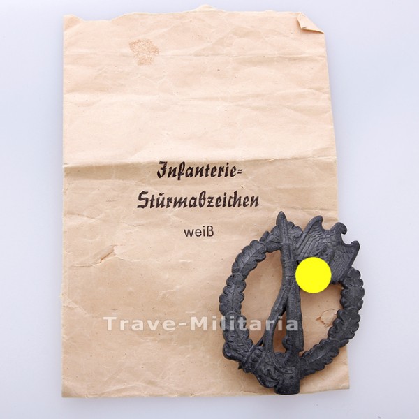 Infanterie-Sturmabzeichen in Silber mit Umschlag