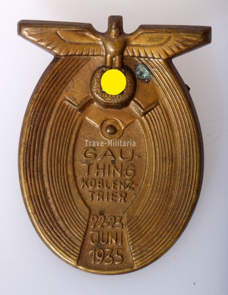 Tagungsabzeichen Gau Thing Koblenz Trier 1935
