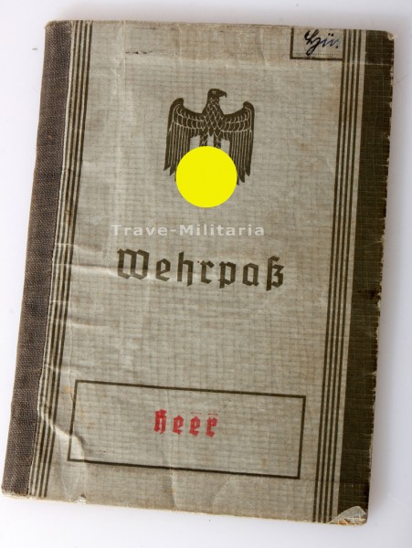 Wehrpass Hülsmann 4.(M.G.) I.R. 58 6. I.D. Gefallen 28.10.1941