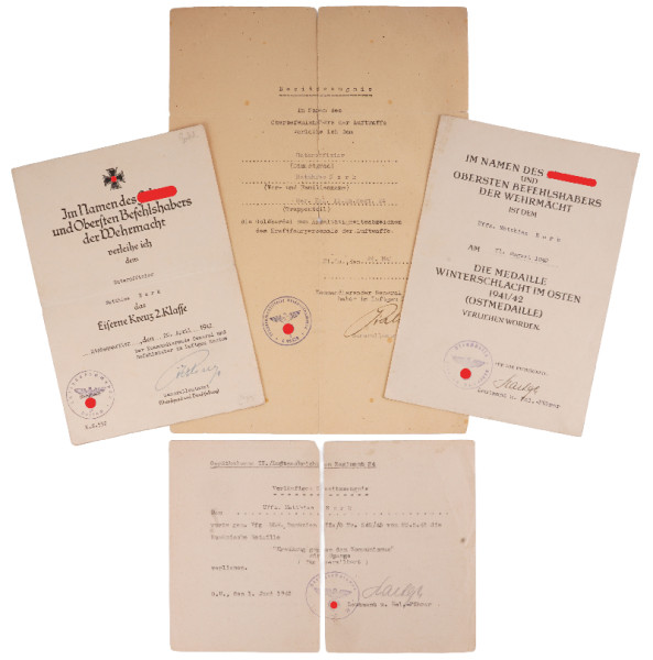 Urkundengruppe Nork II. Ln. Regt. 24 Geräte-Kolonne