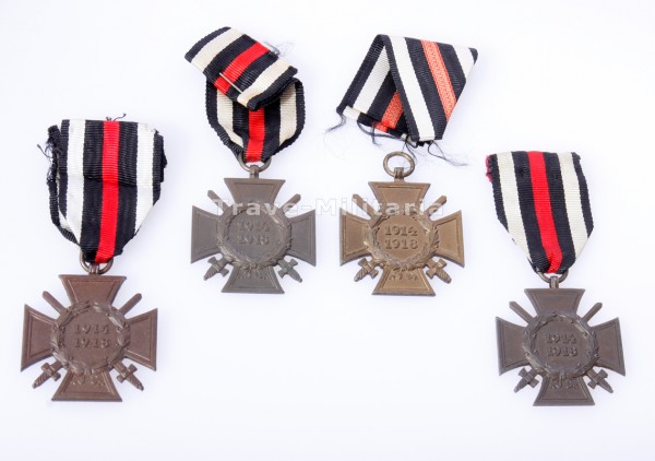 4x Ehrenkreuz für Frontkämpfer am Band