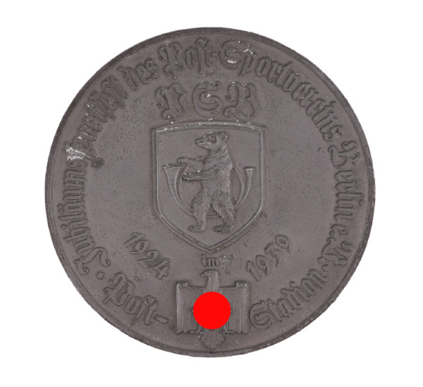 Jubiläumssportfest des Post-Sportvereins Berlin e.V. Siegermedaille 2. Platz Hochsprung