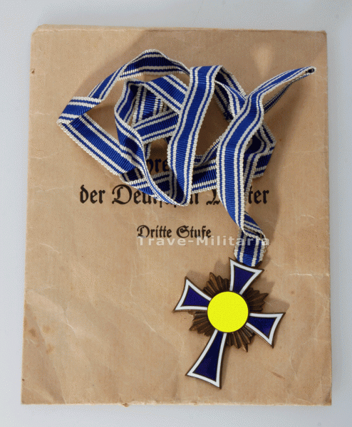 Ehrenkreuz der Deutschen Mutter in Bronze in Tüte
