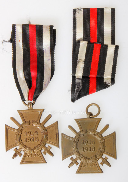2x Ehrenkreuz für Frontkämpfer