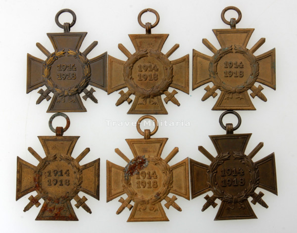 6x Ehrenkreuz für Frontkämpfer