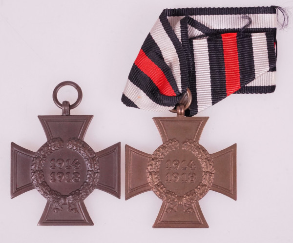 2x Ehrenkreuz für Kriegsteilnehmer