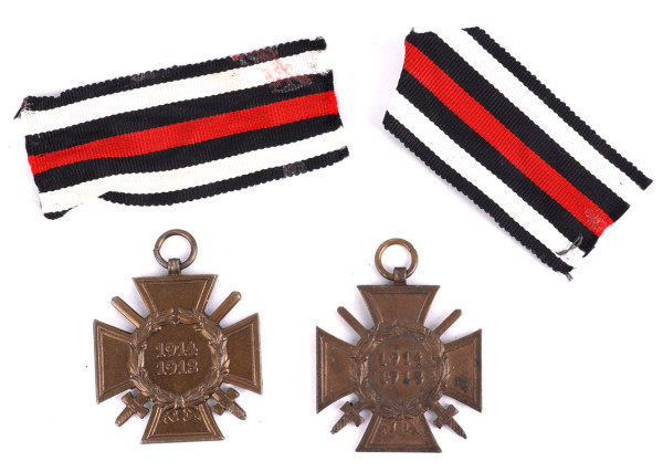 2x Ehrenkreuz für Frontkämpfer