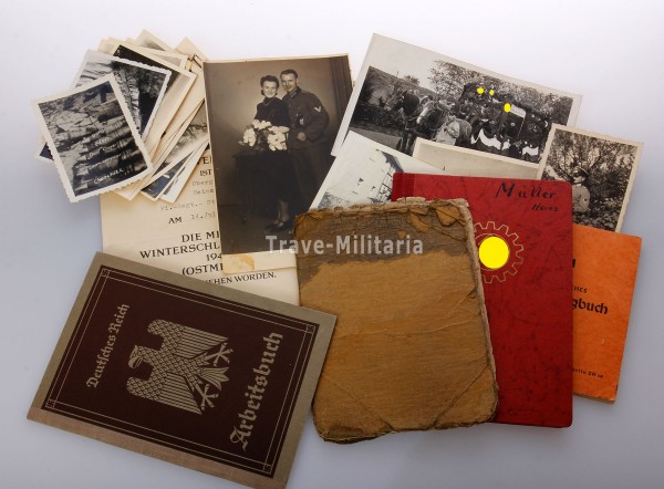 Papiere Heinz Müller Pionier- Regiment Stab (m) zur besonderen Verwendung