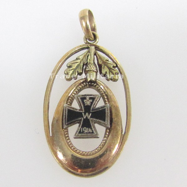 Patriotika Kettenanhänger mit EK 1914