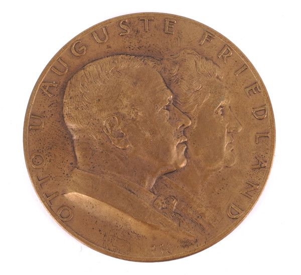 Otto u. Auguste Friedland Silberhochzeitsmedaille 1904-1929