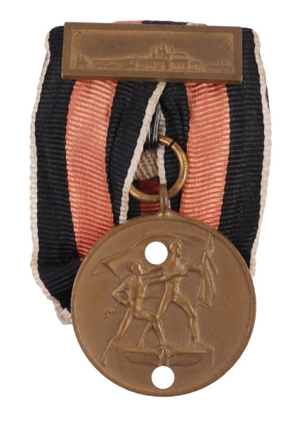 Medaille zur Erinnerung an den 1. Oktober 1938 mit Spange "Prager Berg"
