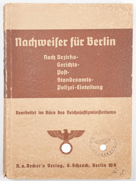 Buch: "Nachweiser für Berlin"