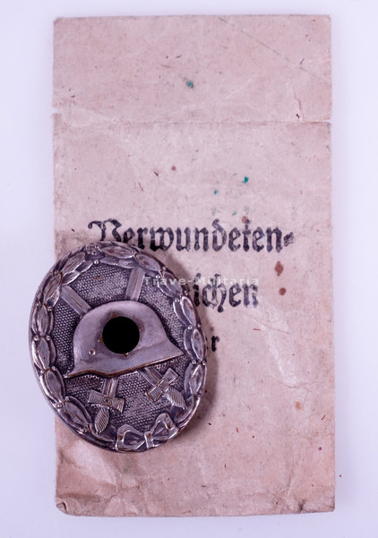 Verwundetenabzeichen in Silber 1939 mit Tüte