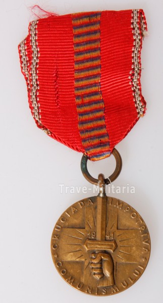Rumänien Medaille Kreuzzug gegen den Kommunismus