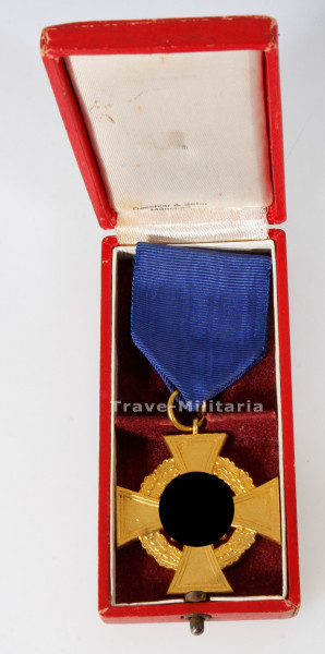 Treuedienst- Ehrenzeichen in Gold für 40 Jahre im Etui