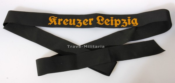 Kriegsmarine Mützenband Kreuzer Leipzig
