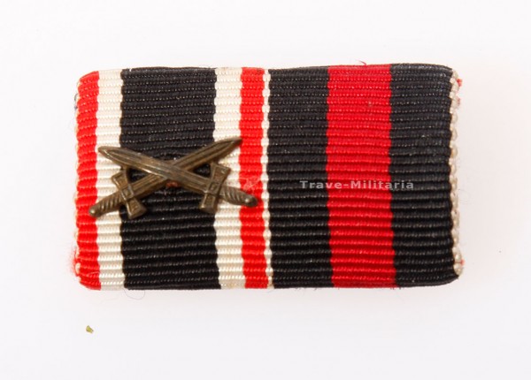 2er Feldspange mit Kriegsverdienstkreuz 2. Klasse mit Schwertern und Sudetenland