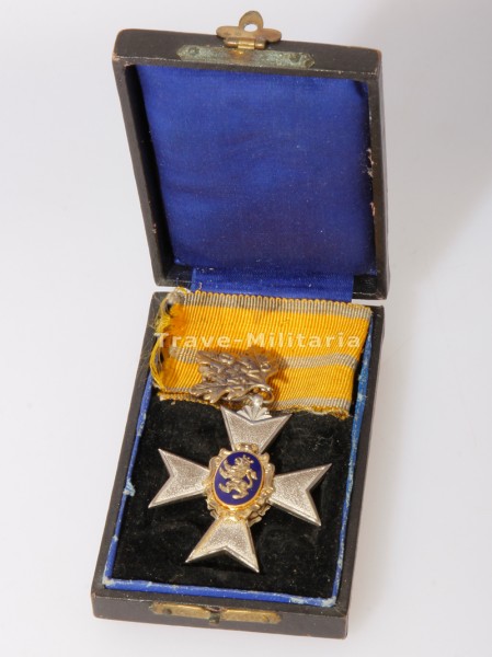 Fürstlich Schwarzburgisches Ehrenkreuz Kreuz 3. Klasse mit Eichenbruch im Etui
