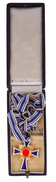 Ehrenkreuz der Deutschen Mutter in Gold im Etui