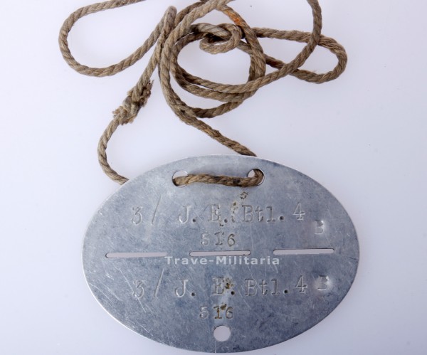 Erkennungsmarke 3./J.E.Btl.4 516