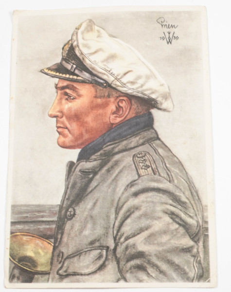 Willrich-Postkarte Kapitänleutnant Prien