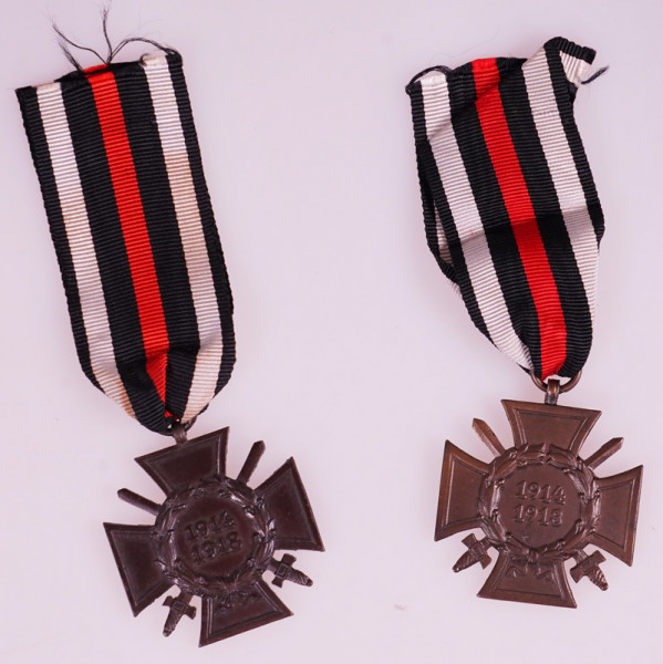 2x Ehrenkreuz für Frontkämpfer