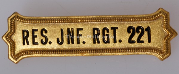 Spange zum Erinnerungskreuz dem Regiment Res.Inf.RGT 221