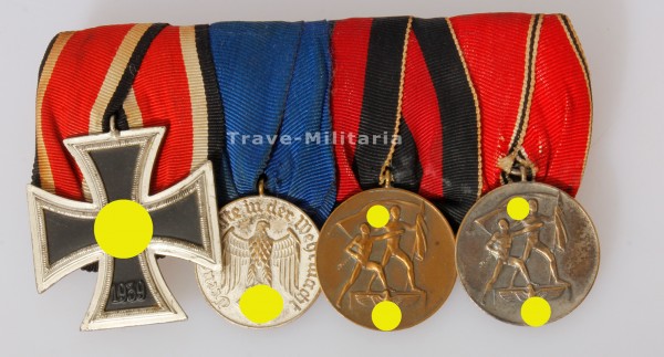 4er Ordensspange Wehrmacht Eisernes Kreuz