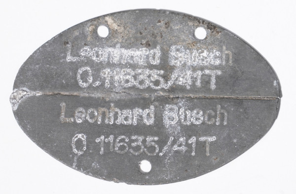 Erkennungsmarke Leonhard Büsch 0 11635/41T